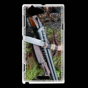 Coque Sony Xperia L Fusil de chasse et couteau 2
