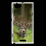 Coque Sony Xperia L Portrait de Cerf 15