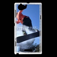 Coque Sony Xperia L Saut en Snowboard