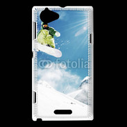 Coque Sony Xperia L Saut en Snowboard 2