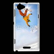 Coque Sony Xperia L Saut de snowboarder