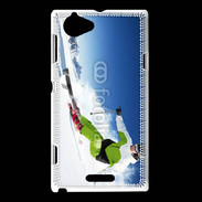 Coque Sony Xperia L Skieur en montagne