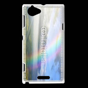 Coque Sony Xperia L Arc en ciel à la montagne