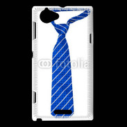 Coque Sony Xperia L Cravate bleue