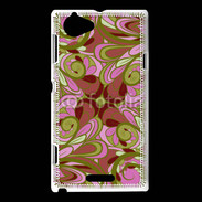 Coque Sony Xperia L Ensemble floral Vert et rose