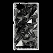 Coque Sony Xperia L Fond cristal abstrait