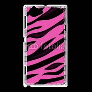 Coque Sony Xperia L Fashion zèbre rose