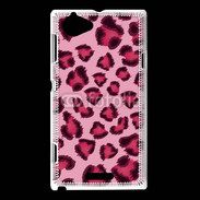 Coque Sony Xperia L Léopard rose
