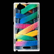Coque Sony Xperia L Lacet de chaussure fashion