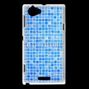 Coque Sony Xperia L Effet mosaïque de piscine