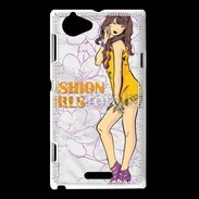 Coque Sony Xperia L Fashion girl manga