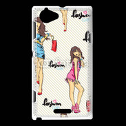 Coque Sony Xperia L Fashion girl 5