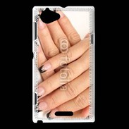 Coque Sony Xperia L faux ongles et vernis à ongles 1