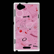 Coque Sony Xperia L Fond cosmétique 6