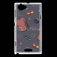 Coque Sony Xperia L Fond fashion boy