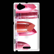 Coque Sony Xperia L Rouges à lèvres