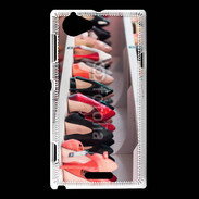 Coque Sony Xperia L Dressing chaussures