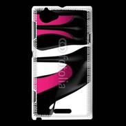 Coque Sony Xperia L Escarpins semelles roses