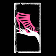 Coque Sony Xperia L Sandale rose soldée