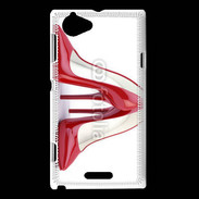 Coque Sony Xperia L Escarpins rouges 3