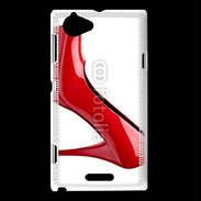 Coque Sony Xperia L Escarpin rouge 2