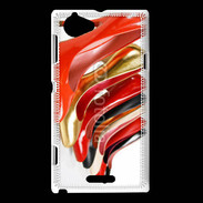 Coque Sony Xperia L File indienne d'escarpins