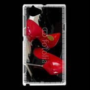 Coque Sony Xperia L Escarpins rouges sur piano