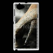 Coque Sony Xperia L Escarpin à strass