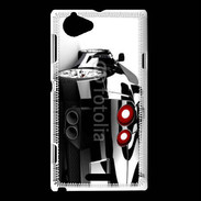 Coque Sony Xperia L Voiture de course noire