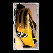 Coque Sony Xperia L Belle voiture jaune et noire