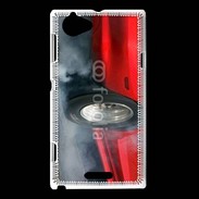 Coque Sony Xperia L Roue en feu dragster 4
