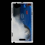 Coque Sony Xperia L Roue en feu dragster 7