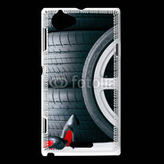 Coque Sony Xperia L Jantes et escarpins