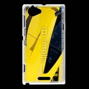 Coque Sony Xperia L Voiture de sport jaune