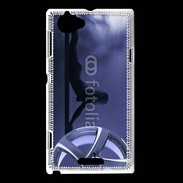 Coque Sony Xperia L Silhouette sexy avec jante de voiture