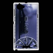 Coque Sony Xperia L Silhouette sexy avec jante de voiture 2