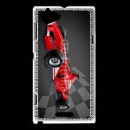 Coque Sony Xperia L Formule 1 et drapeau à damier 50