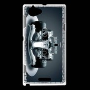 Coque Sony Xperia L Formule 1 en noir et blanc 50