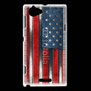 Coque Sony Xperia L USA Grunge drapeau