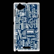 Coque Sony Xperia L Vintage signe USA