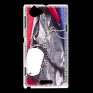 Coque Sony Xperia L USA Vétéran mémorial