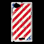 Coque Sony Xperia L USA texture vintage