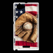 Coque Sony Xperia L Passion Baseball USA 60