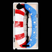 Coque Sony Xperia L Lèvres made in USA