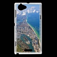 Coque Sony Xperia L Vue aérienne de la cote de Miami