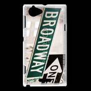 Coque Sony Xperia L Panneau Broadway 5