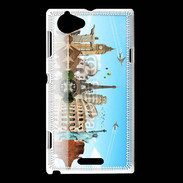 Coque Sony Xperia L Tour du monde 8