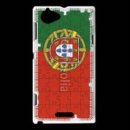 Coque Sony Xperia L Portugal en puzzle