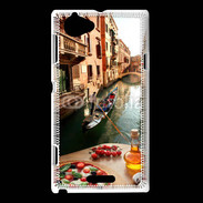 Coque Sony Xperia L Venise Italie pizza