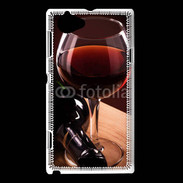 Coque Sony Xperia L Verre de vin rouge